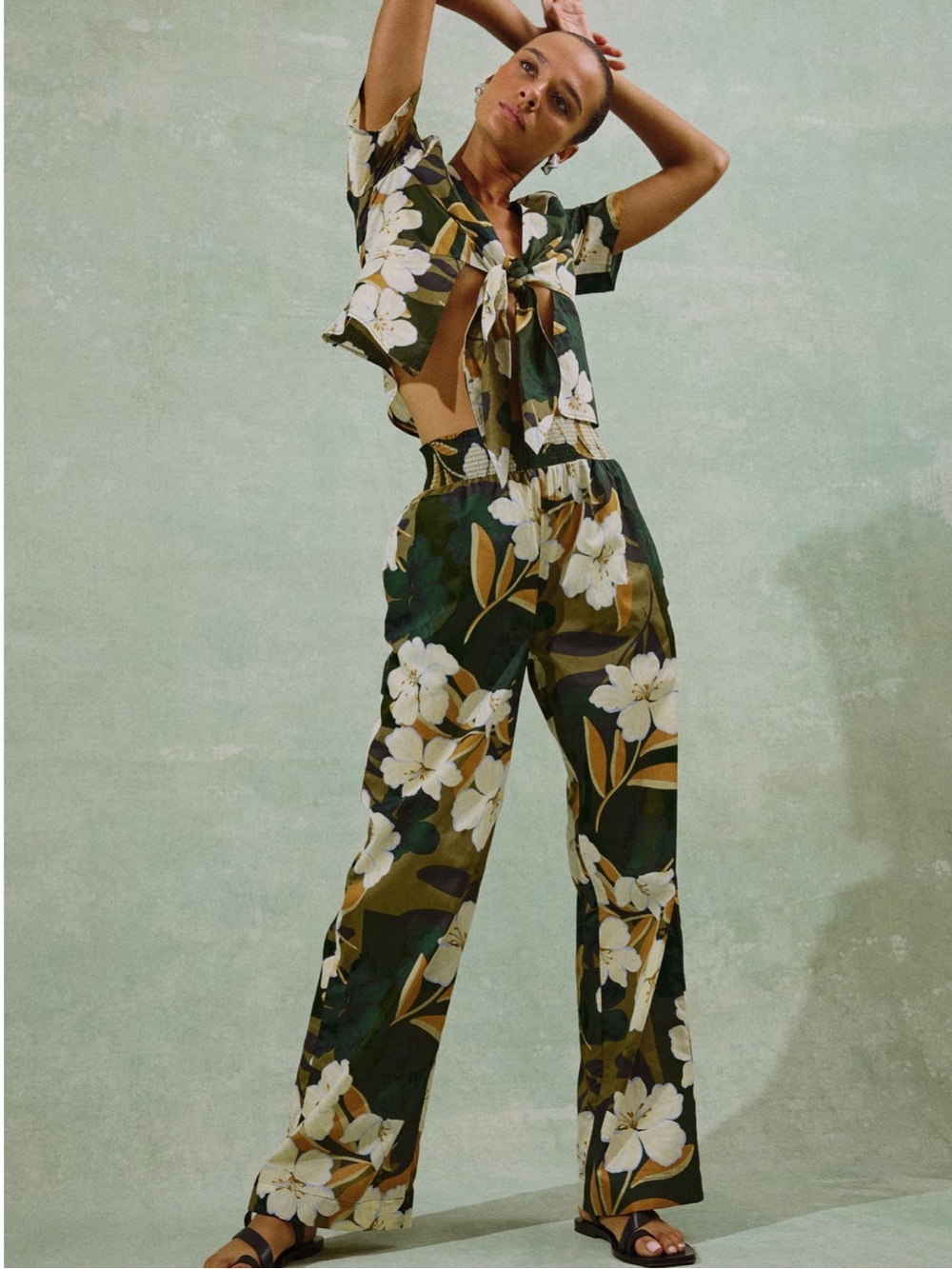 *RAILS* Brendon Floral Wide Leg Pants XS